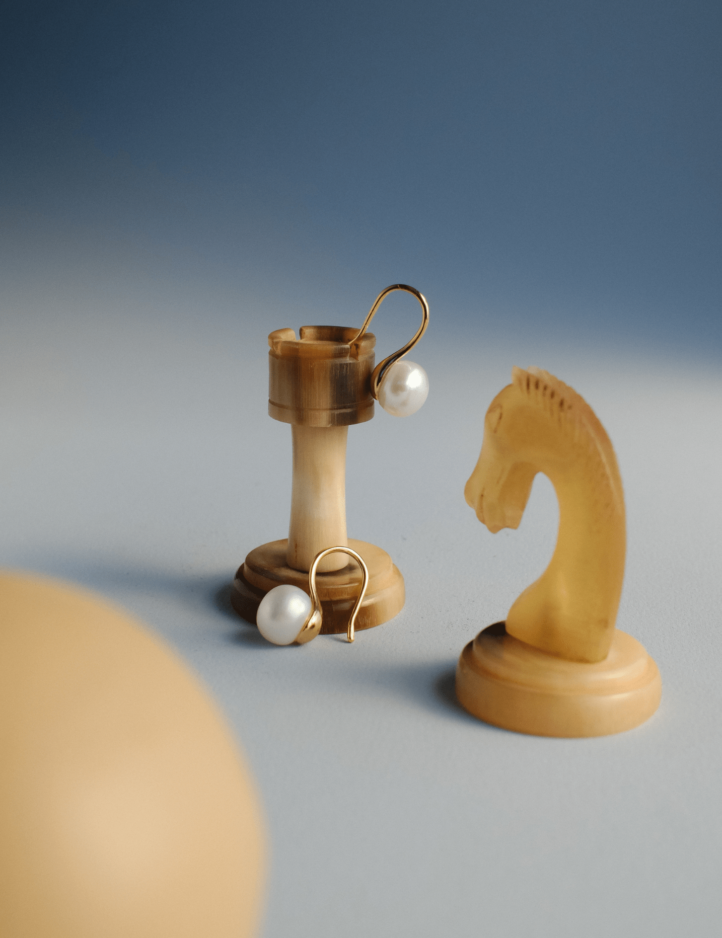 The Still Gold Vermeil Pearl Earrings - Molten Store