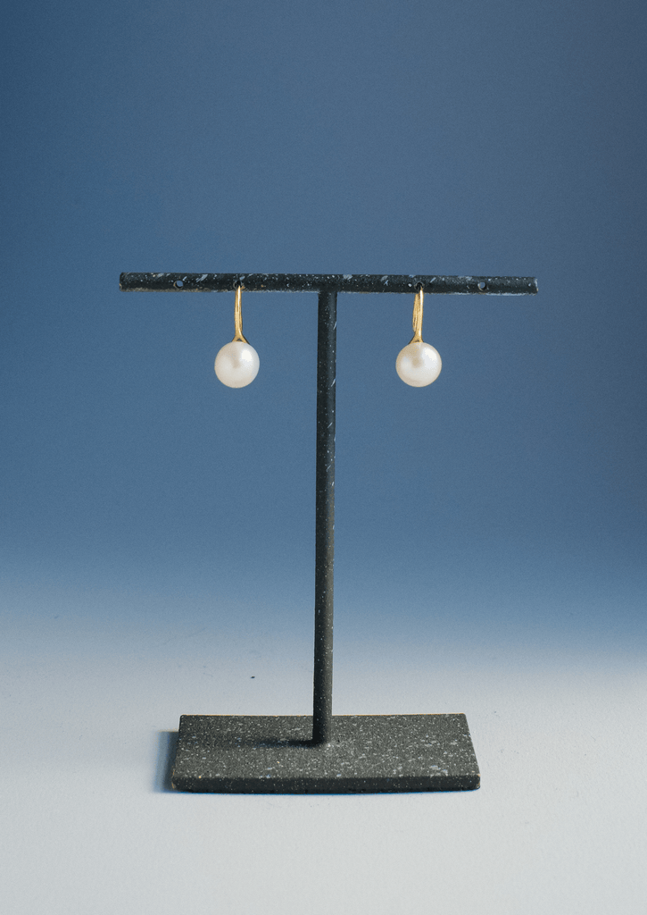 The Still Gold Vermeil Pearl Earrings - Molten Store