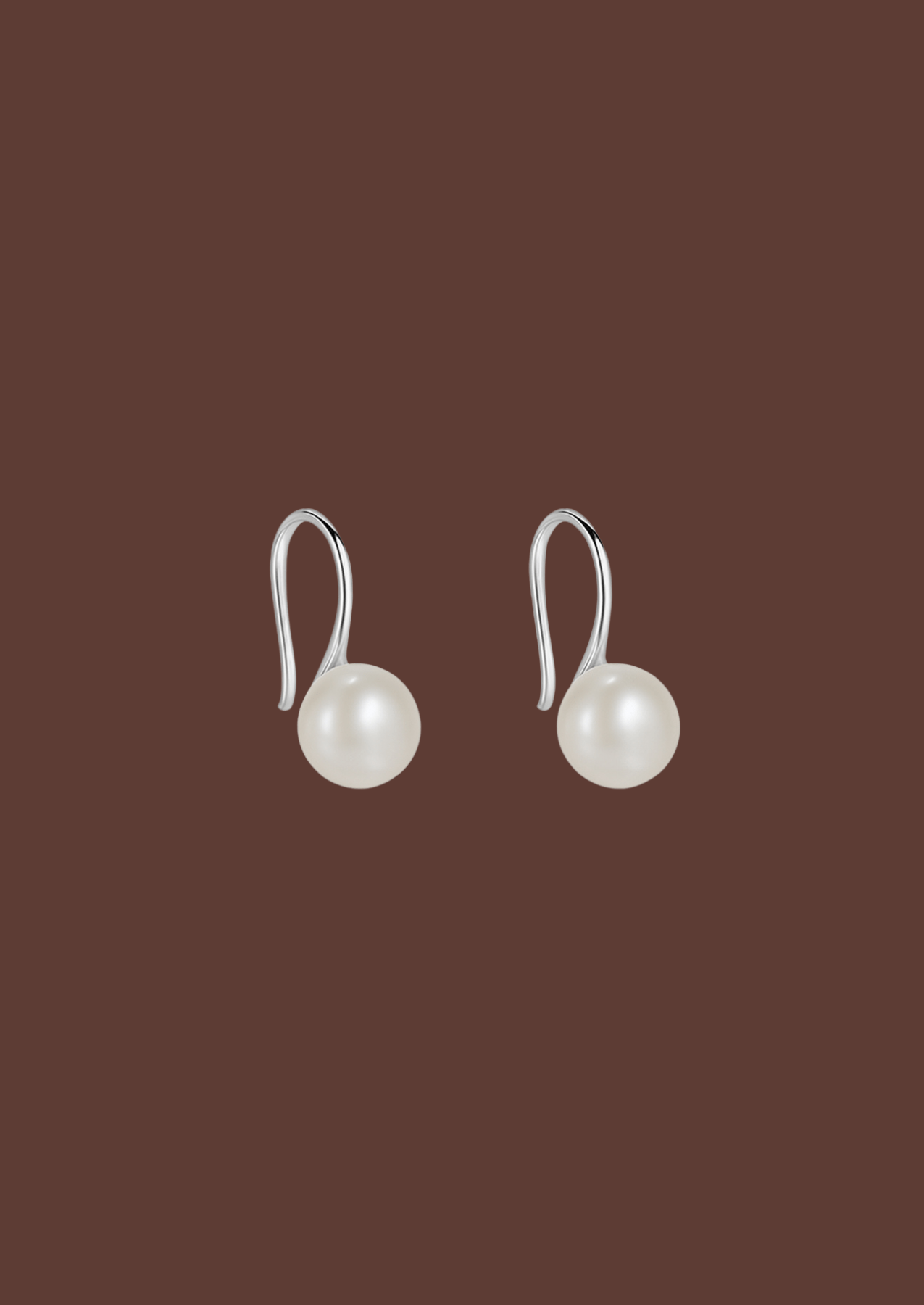The Still Sterling Silver Pearl Earrings - Molten Store