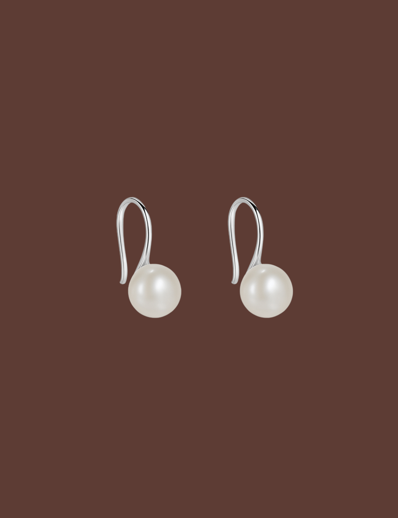 The Still Sterling Silver Pearl Earrings - Molten Store