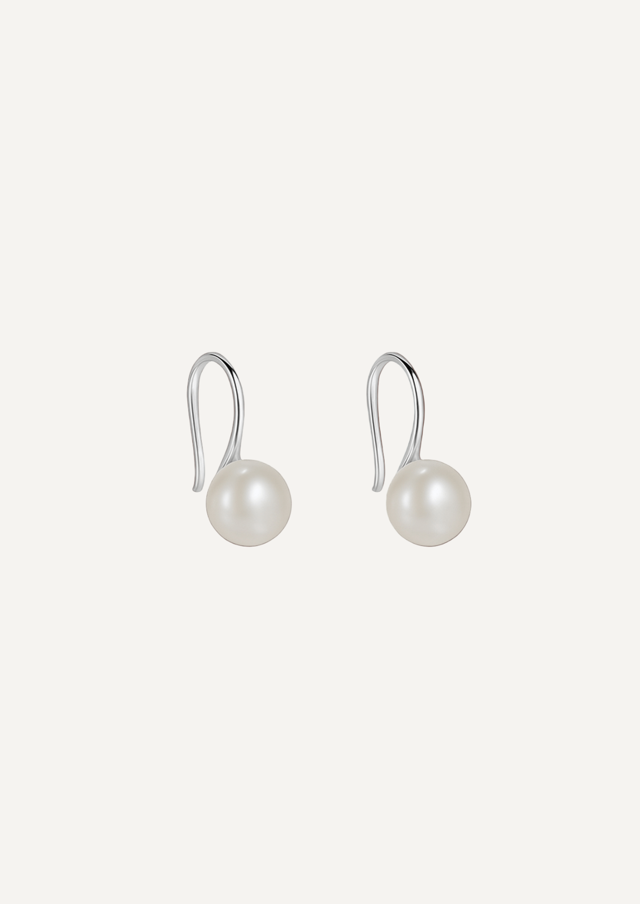 The Still Sterling Silver Pearl Earrings - Molten Store