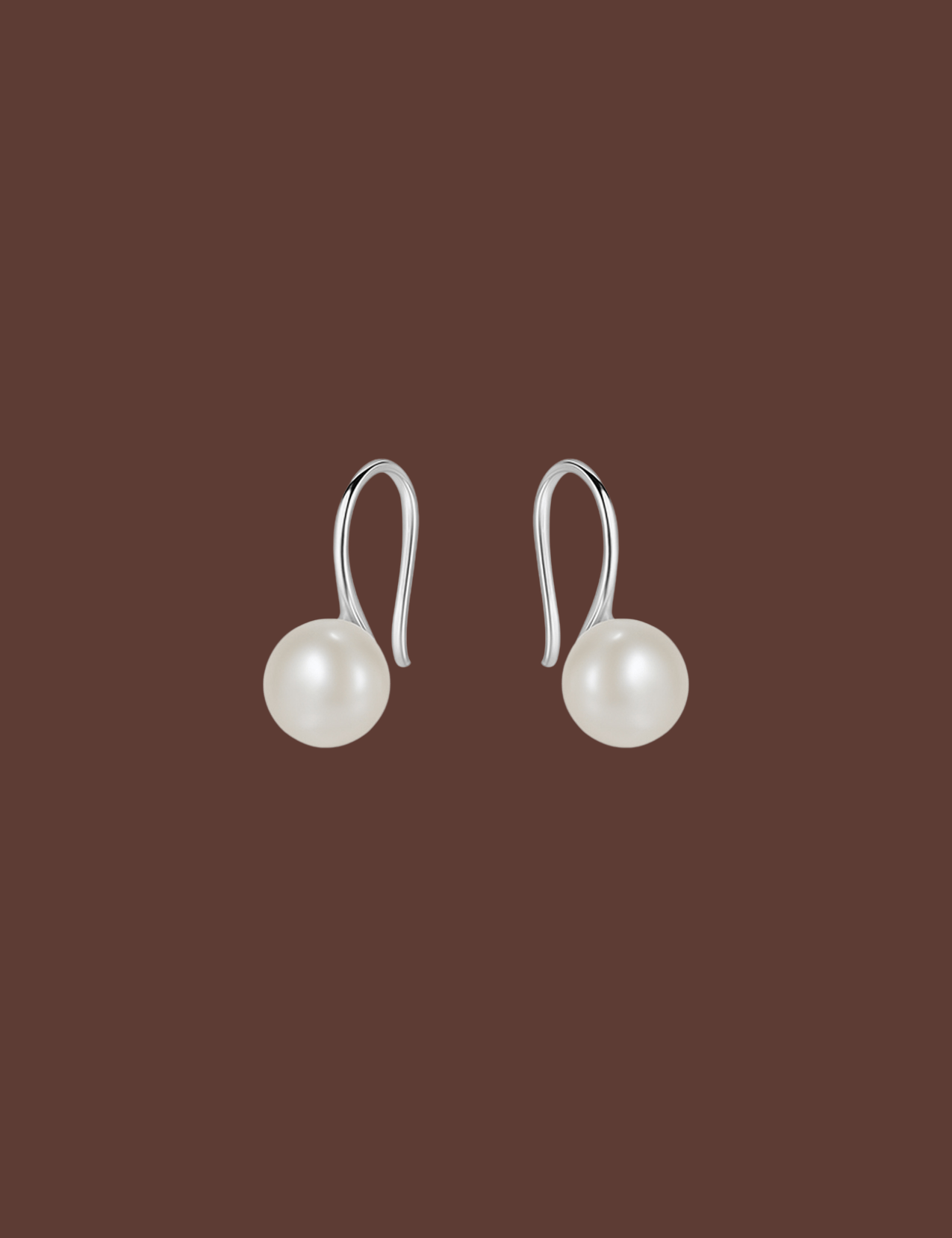 The Still Sterling Silver Pearl Earrings - Molten Store