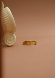 The Strata 9ct Gold Vermeil Ring - Molten Store