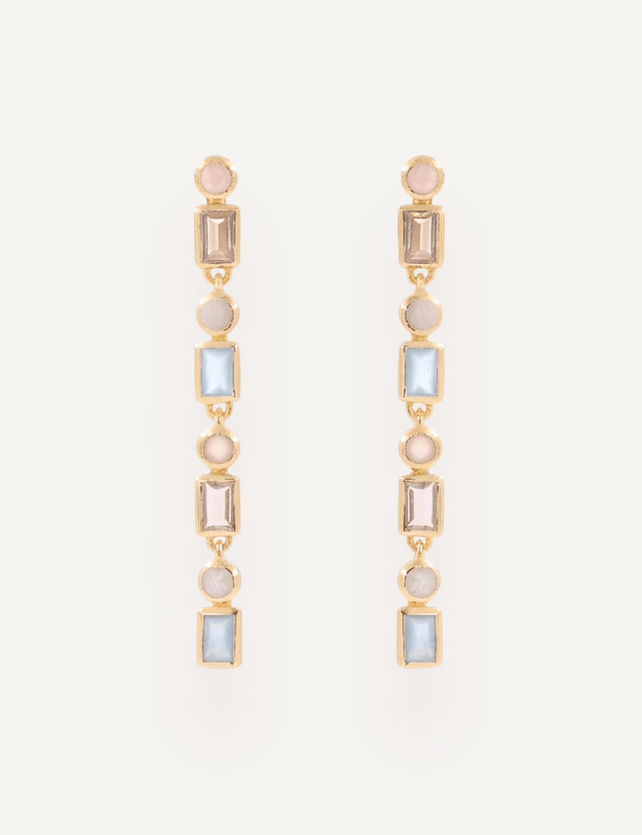The Terrazza Statement Drop Earrings in Sorbet - Molten Store