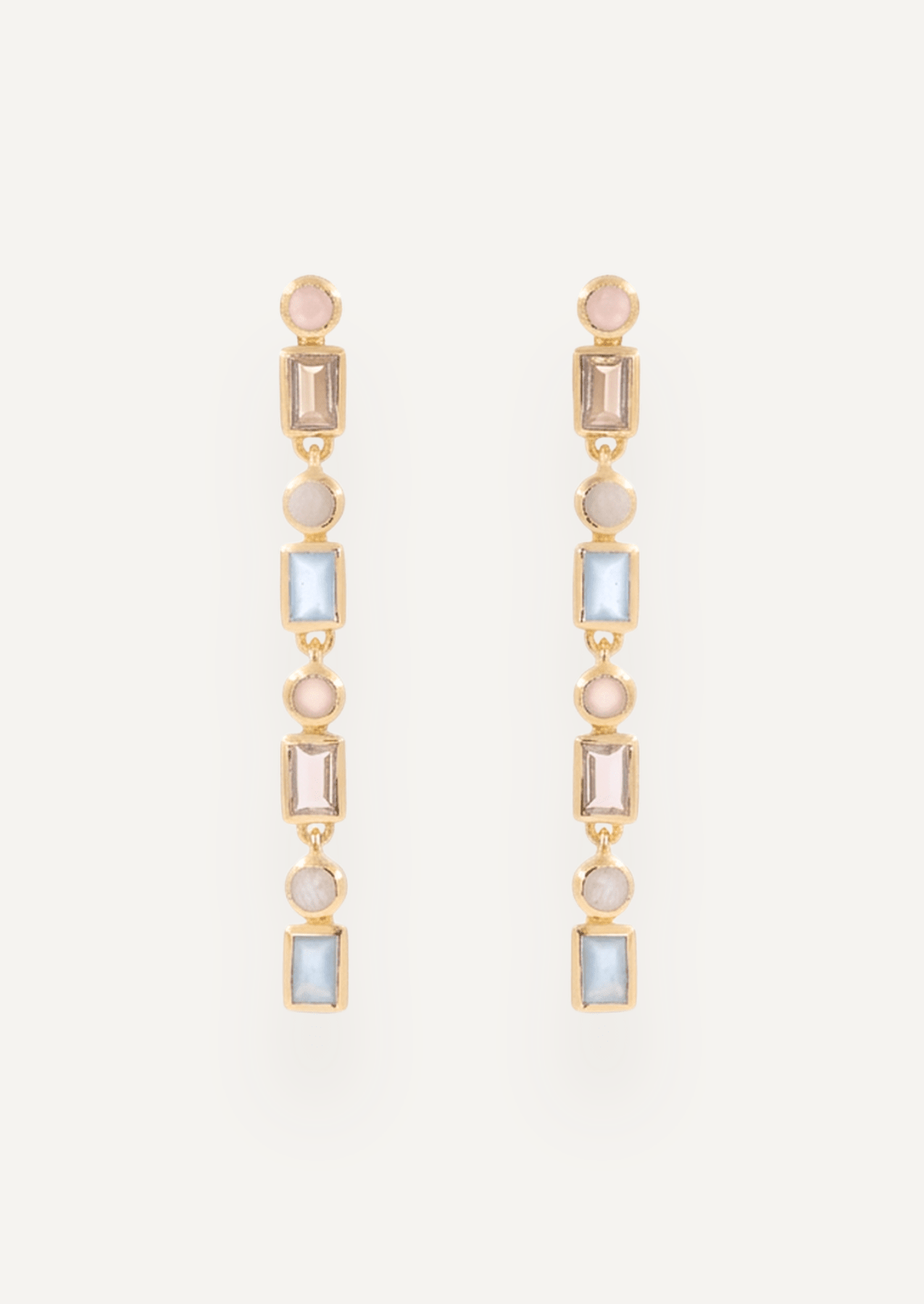 The Terrazza Statement Drop Earrings in Sorbet - Molten Store