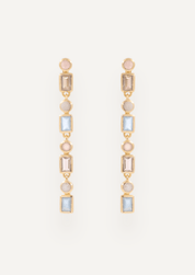The Terrazza Statement Drop Earrings in Sorbet - Molten Store
