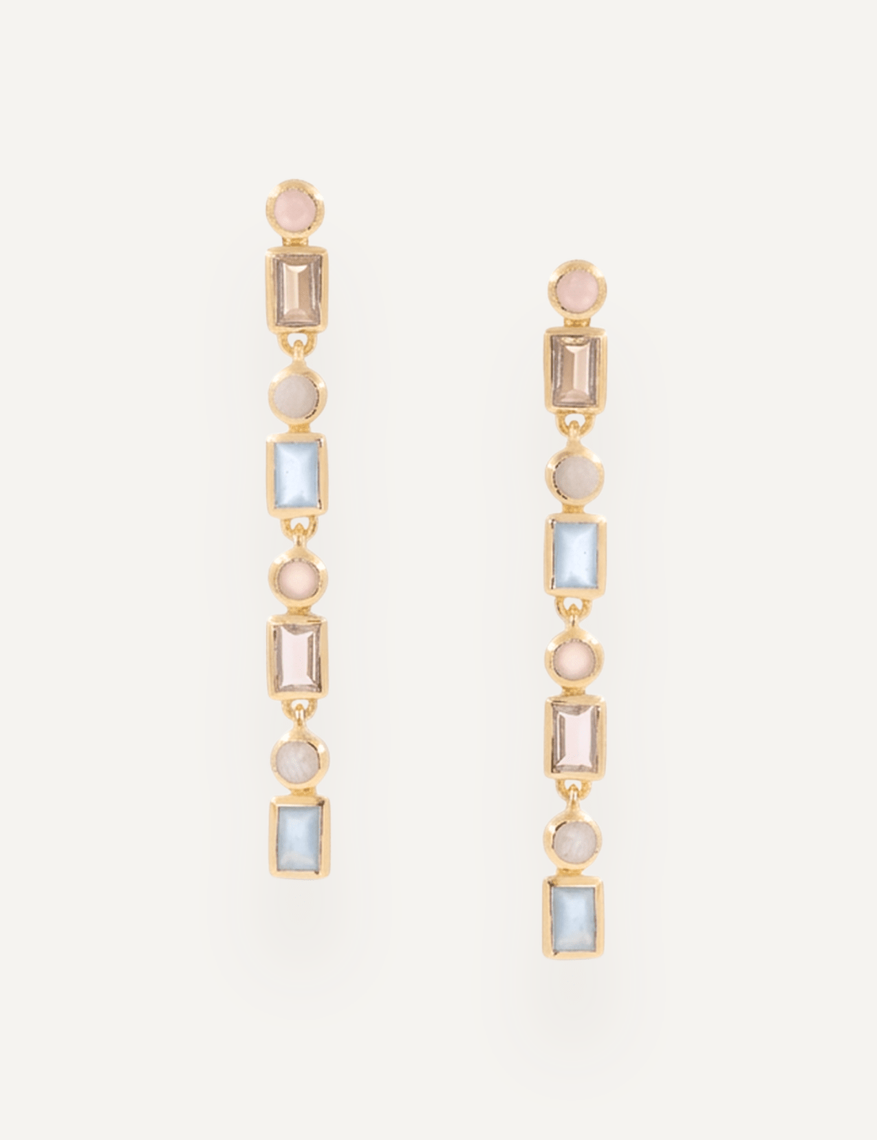 The Terrazza Statement Drop Earrings in Sorbet - Molten Store