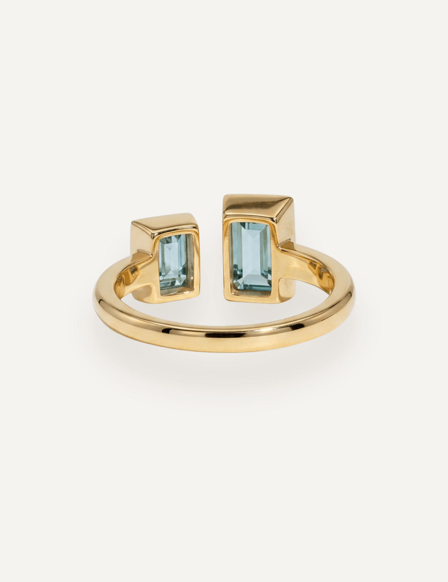 The Toi Et Moi Ring with Aquamarines - Molten Store