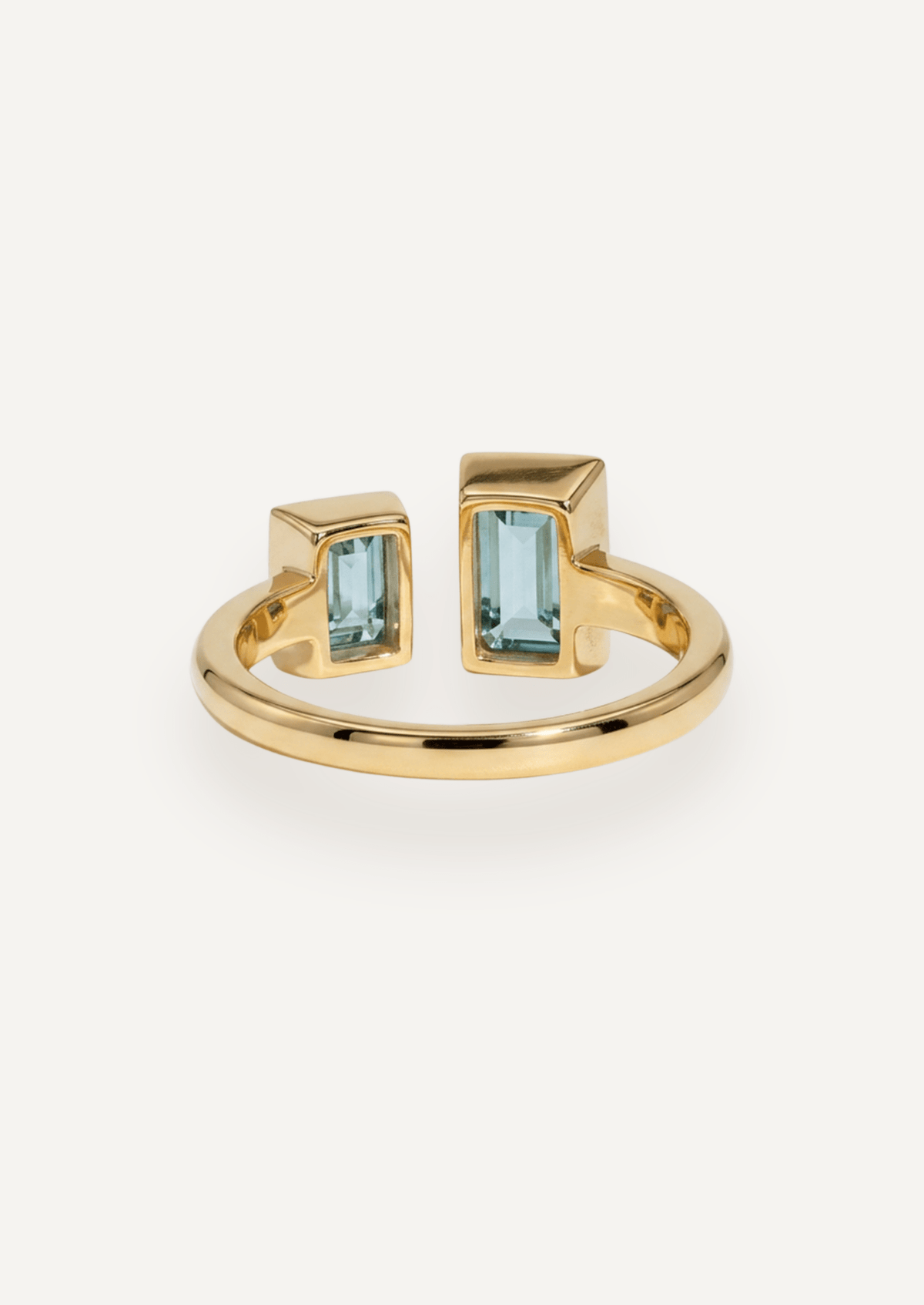 The Toi Et Moi Ring with Aquamarines - Molten Store