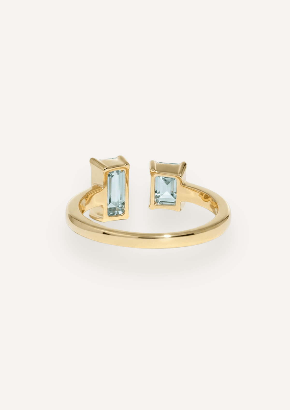 The Toi Et Moi Ring with Aquamarines - Molten Store