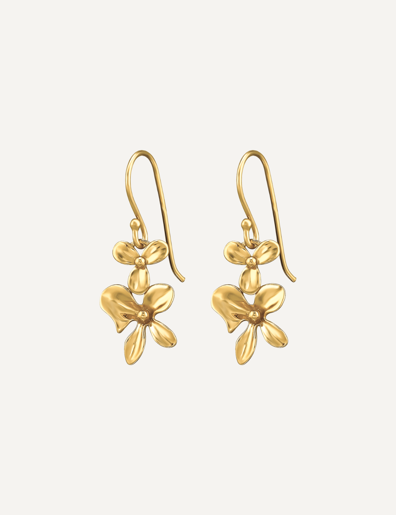 The Unfurl Gold Vermeil Drop Earrings - Molten Store