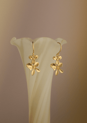 The Unfurl Gold Vermeil Drop Earrings - Molten Store