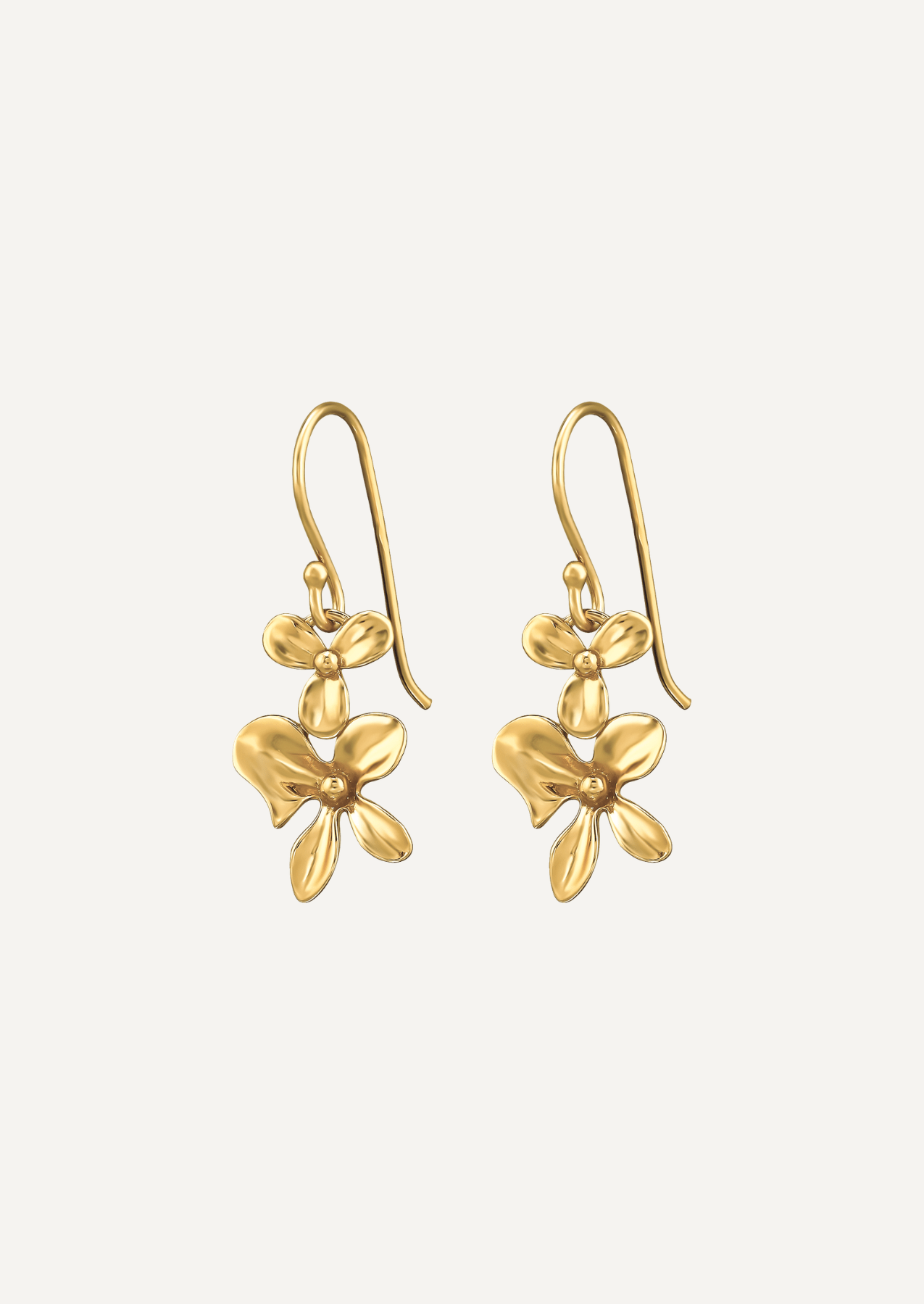 The Unfurl Gold Vermeil Drop Earrings - Molten Store