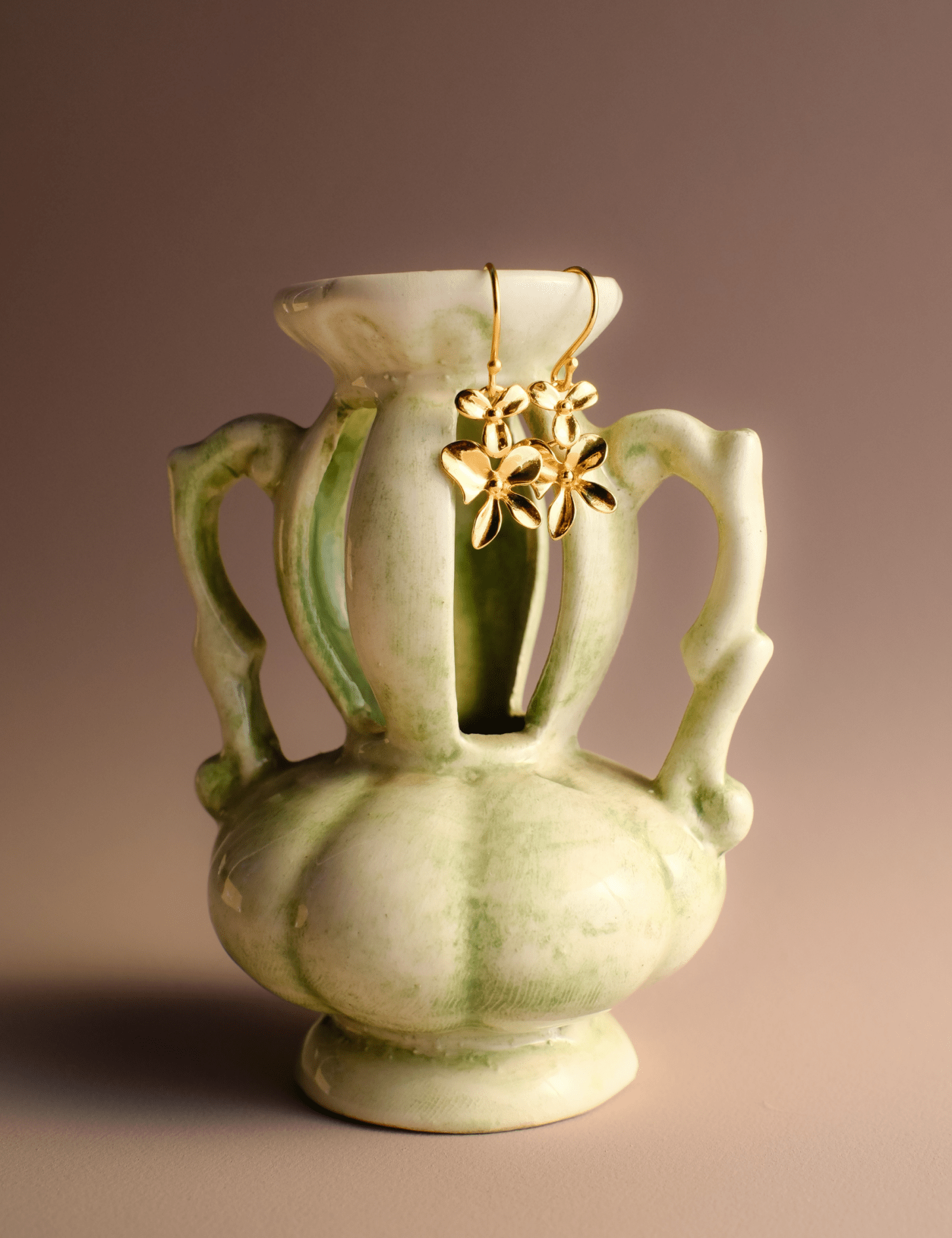 The Unfurl Gold Vermeil Drop Earrings - Molten Store