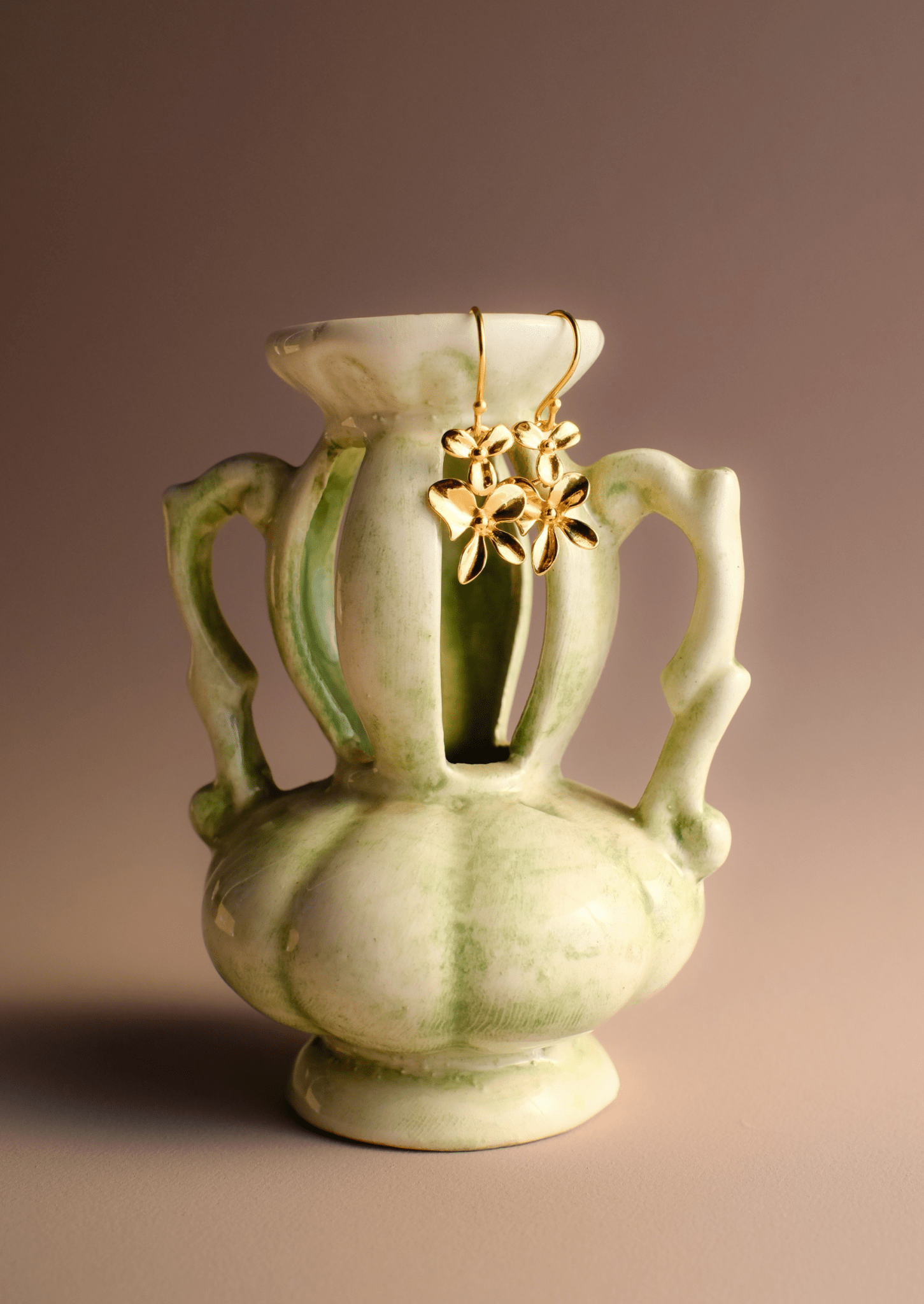 The Unfurl Gold Vermeil Drop Earrings - Molten Store