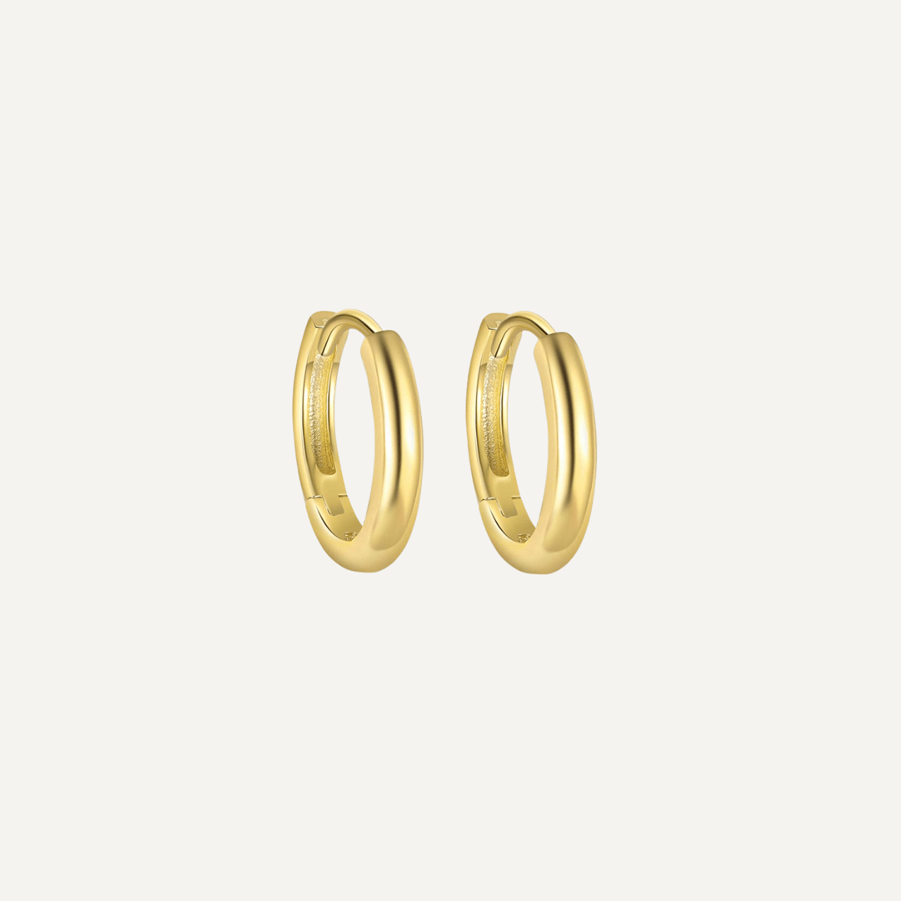 The Veer Gold Vermeil Hoops - Molten Store