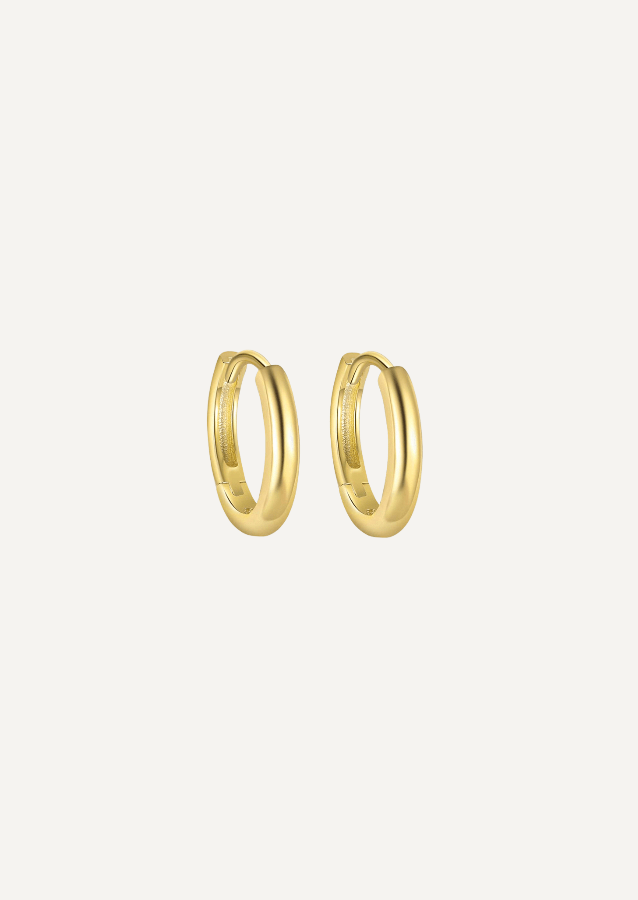 The Veer Gold Vermeil Hoops - Molten Store