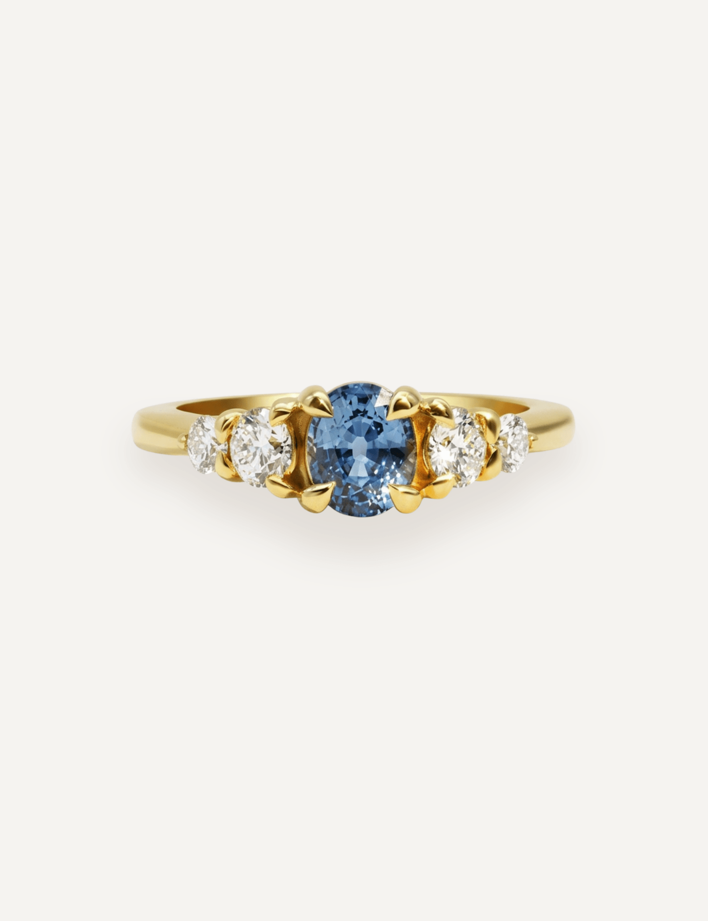 The Vera Ring with 1.01ct Oval Ceylon Sapphire - Molten Store