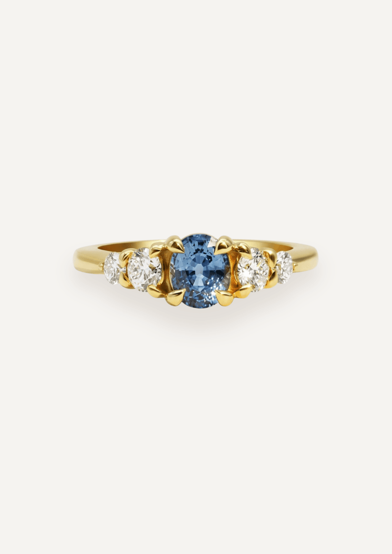 The Vera Ring with Oval Ceylon Sapphire