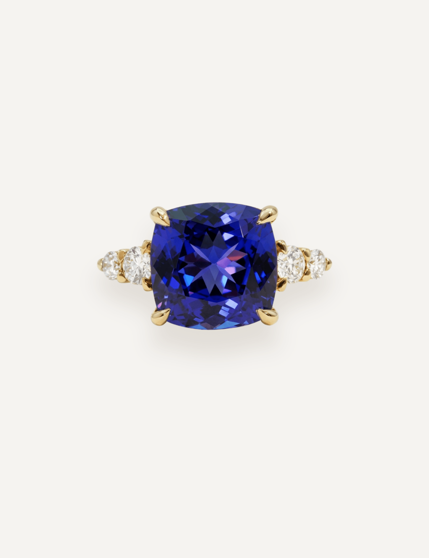 The Vera Ring with 8.21ct Blue Tanzanite - Molten Store