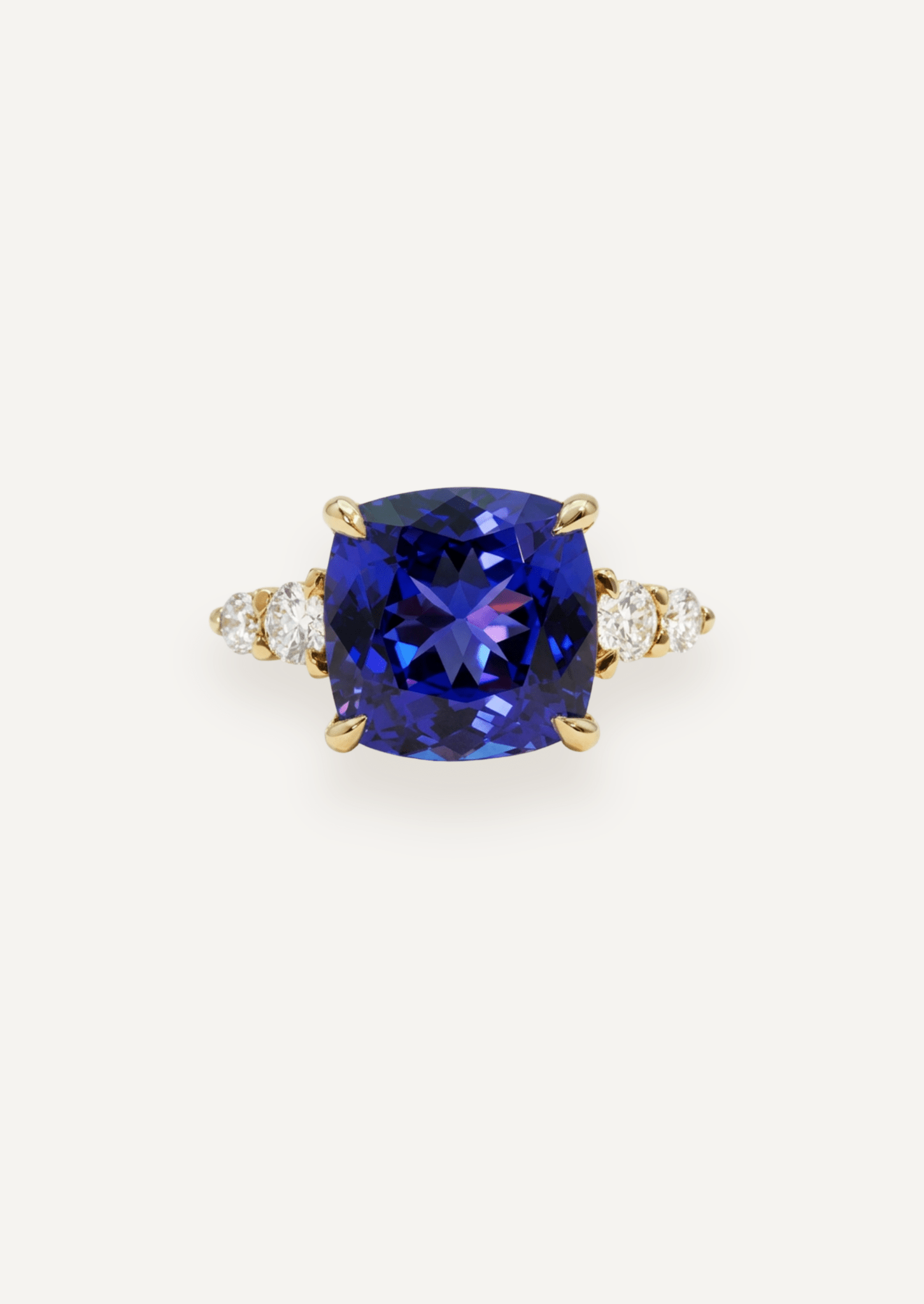 The Vera Ring with 8.21ct Blue Tanzanite - Molten Store