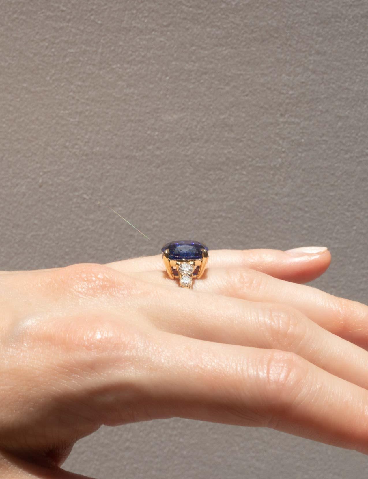 The Vera Ring with 8.21ct Blue Tanzanite - Molten Store