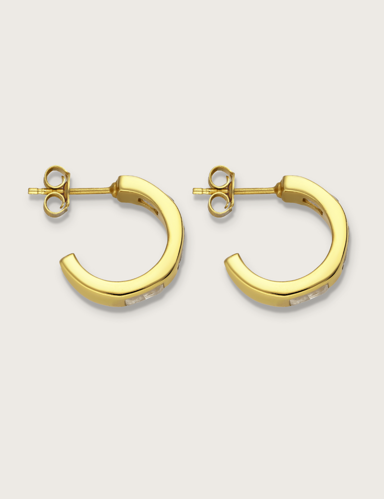 The Verse Gold Vermeil Rainbow Moonstone Earrings - Molten Store