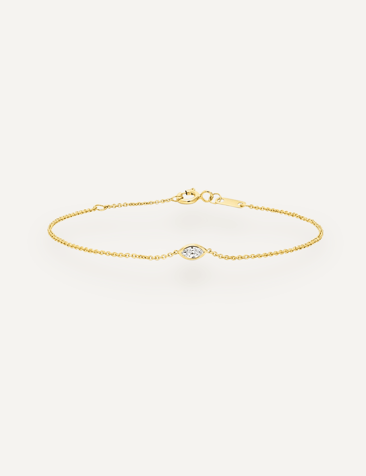 The Vienna 9ct Gold Marquise Diamond Bracelet - Molten Store