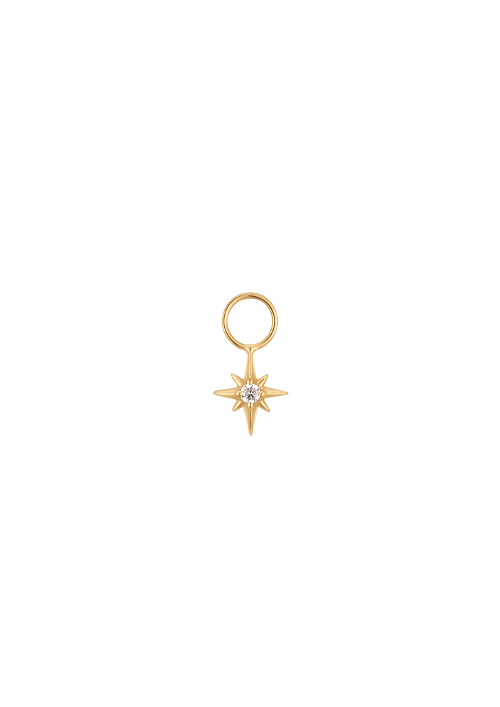 The Wishing Star Topaz 14ct Gold Vermeil Charm - Molten Store
