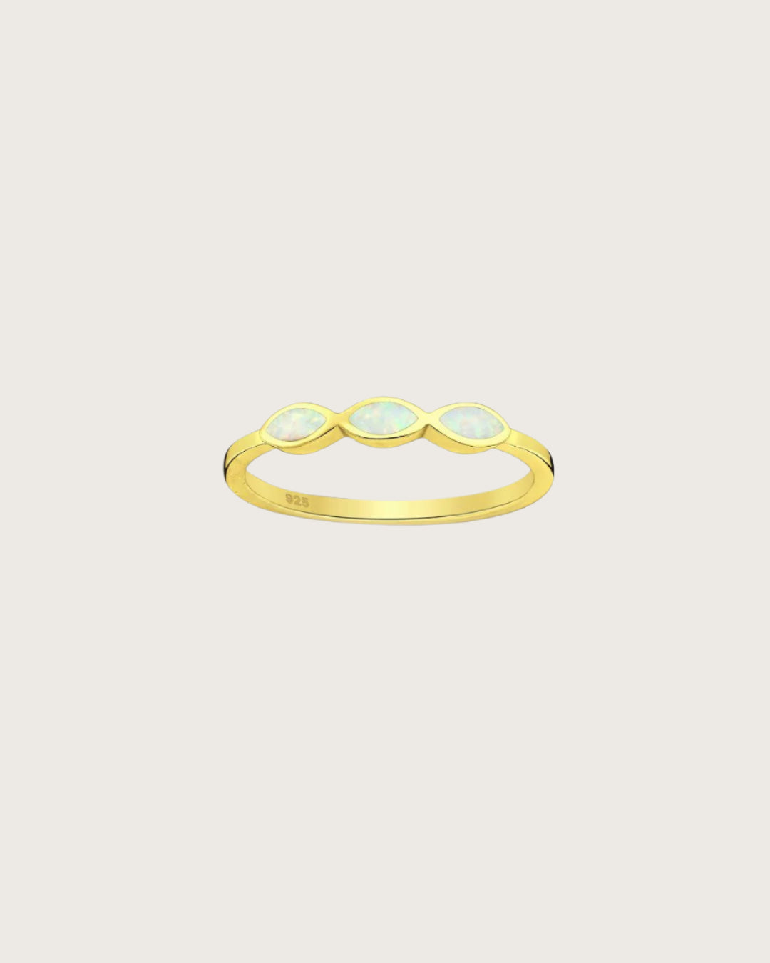The Wonderland Opal 18ct Gold Vermeil Ring - Molten Store