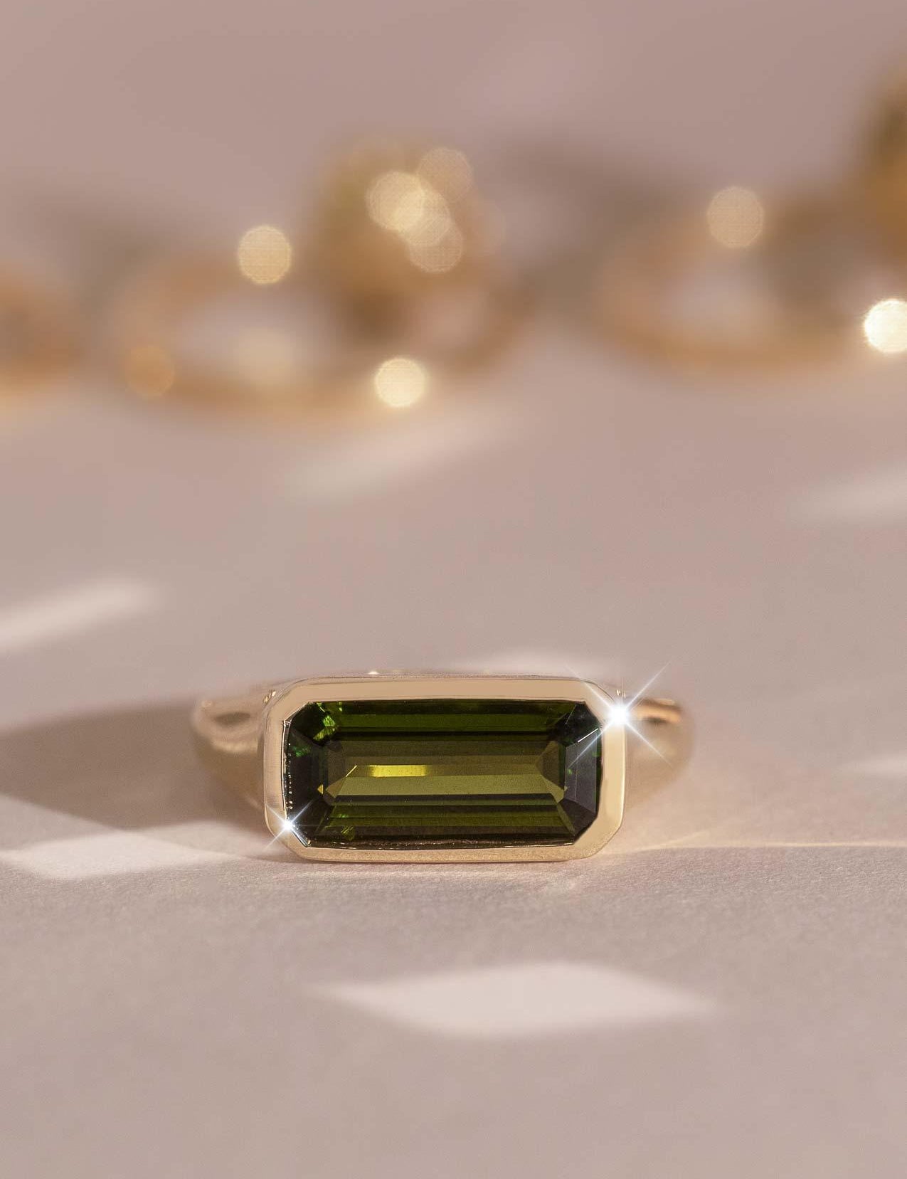 The Zara Ring with 2.66ct Moss Tourmaline - Molten Store
