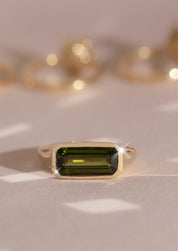 The Zara Ring with 2.66ct Moss Tourmaline - Molten Store