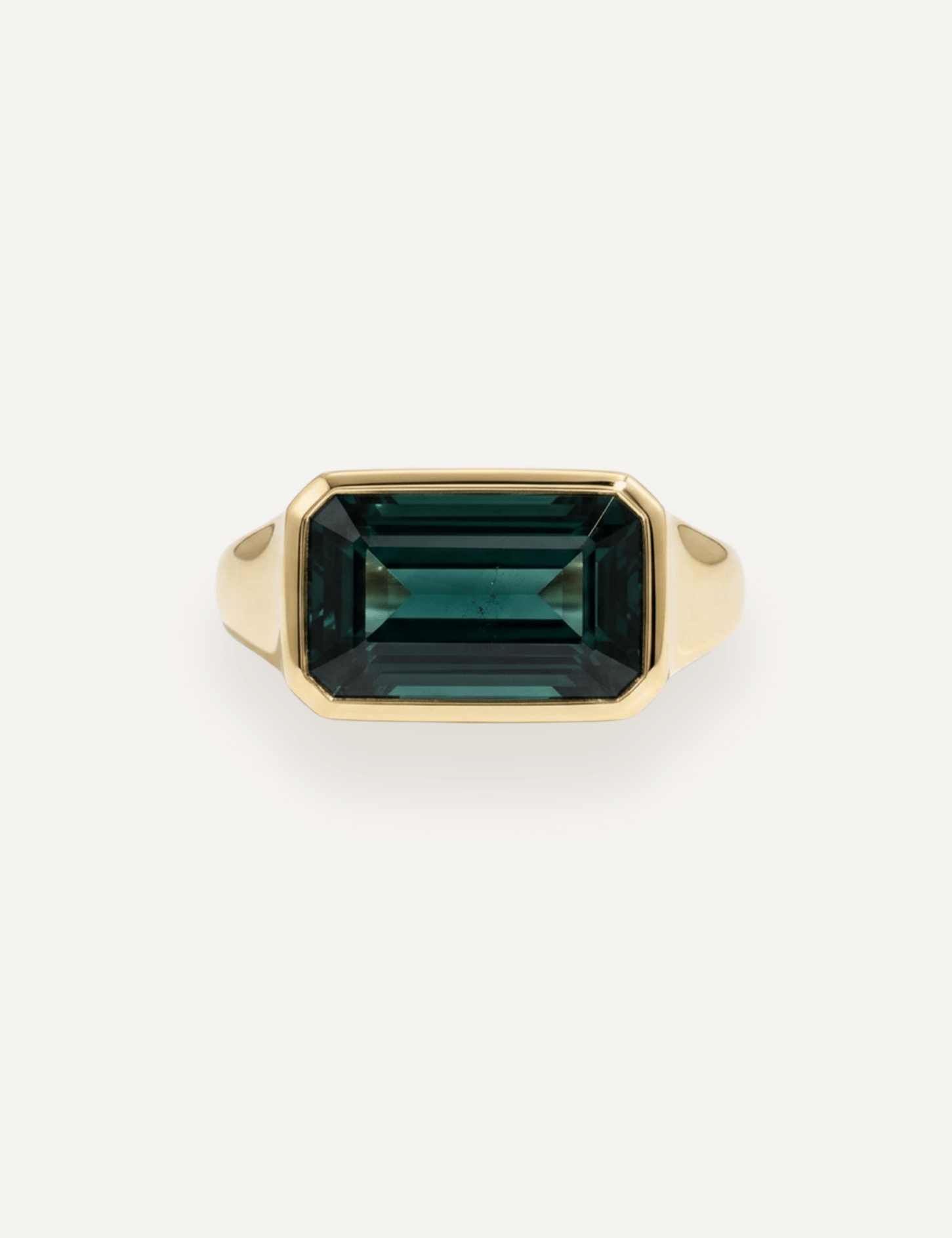 The Zara Ring with 6.32ct Emerald Tourmaline - Molten Store