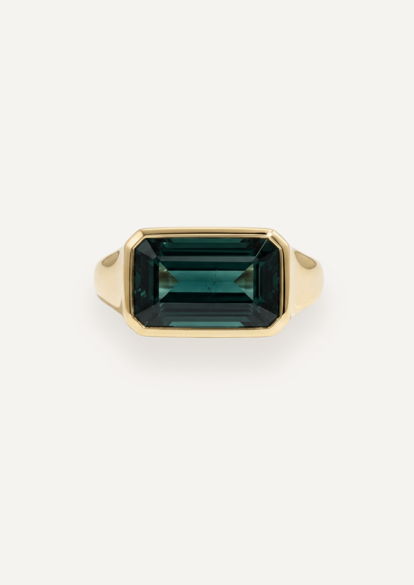 The Zara Ring with 6.32ct Emerald Tourmaline - Molten Store