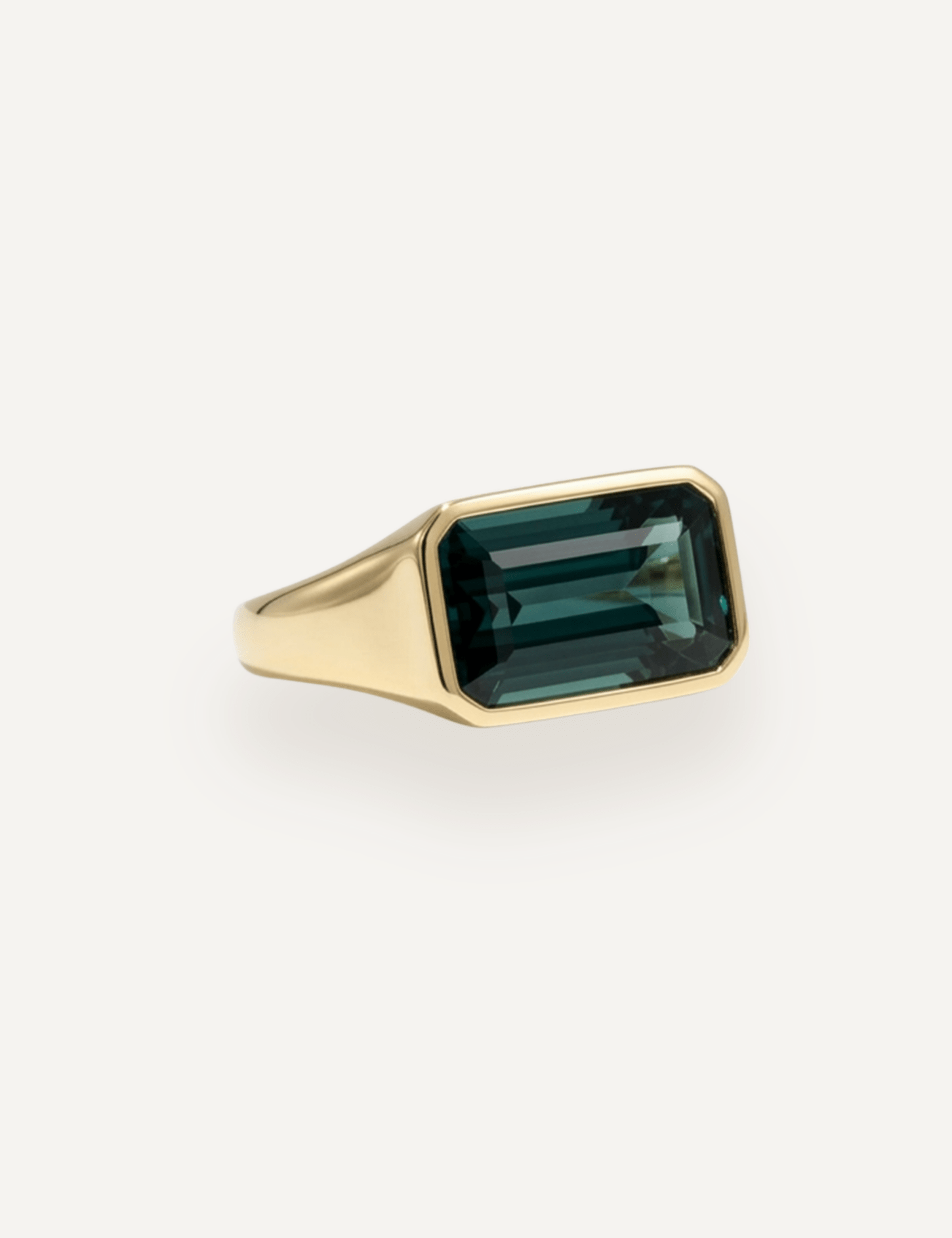 The Zara Ring with 6.32ct Emerald Tourmaline - Molten Store