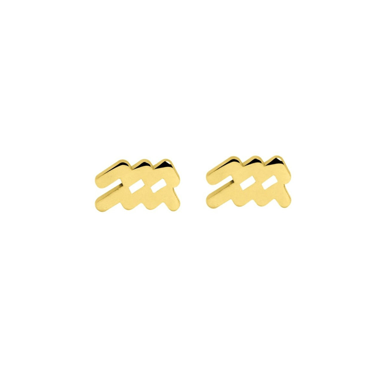 The Zodiac 14ct Gold Vermeil Stud Earrings - Molten Store