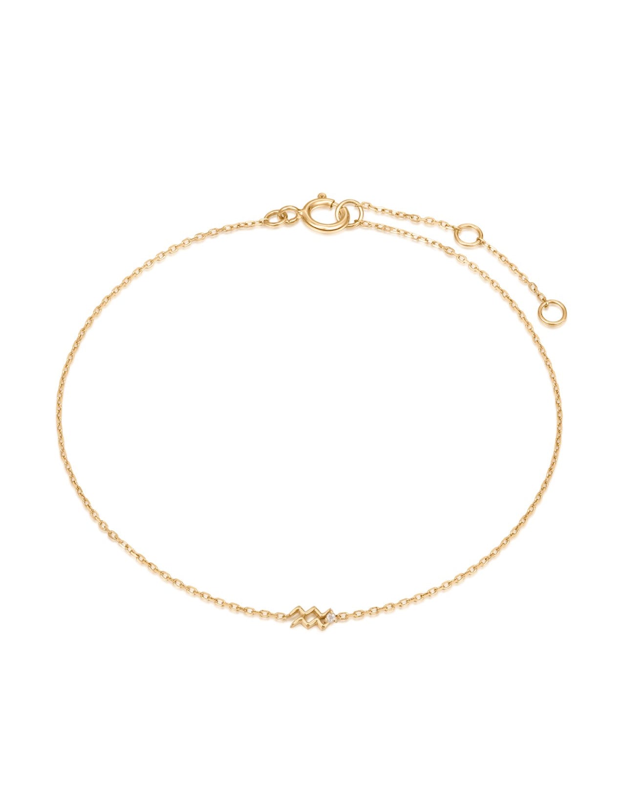 The Zodiac Diamond 9ct Solid Gold Bracelet - Molten Store