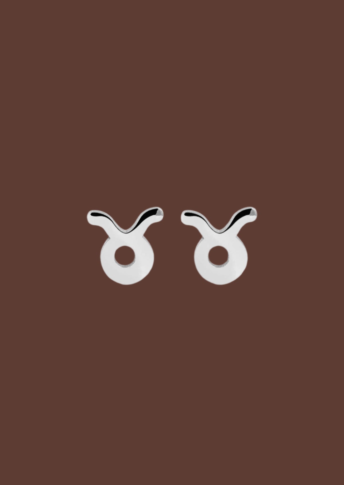 The Zodiac Silver Stud Earrings - Molten Store