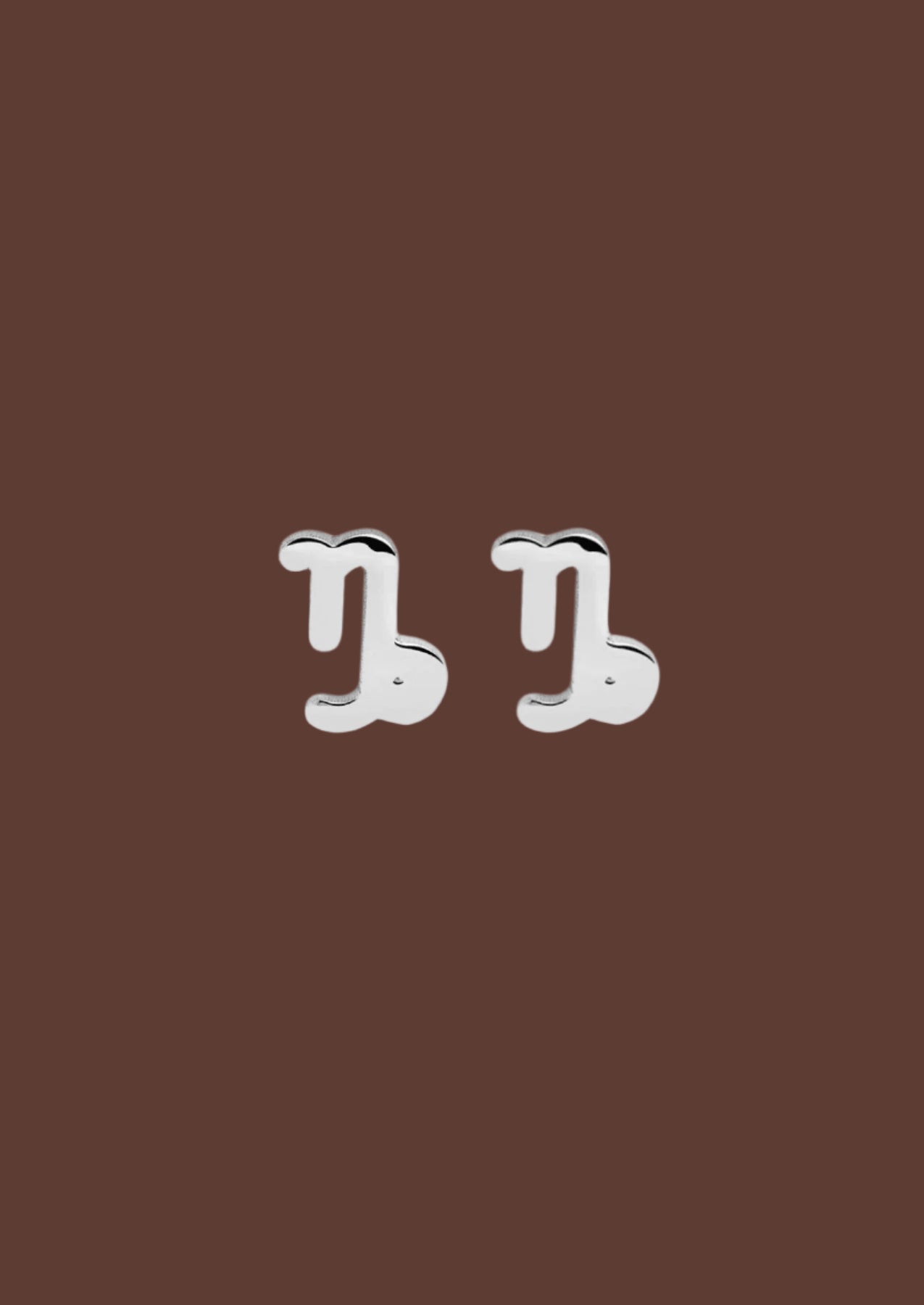 The Zodiac Silver Stud Earrings - Molten Store