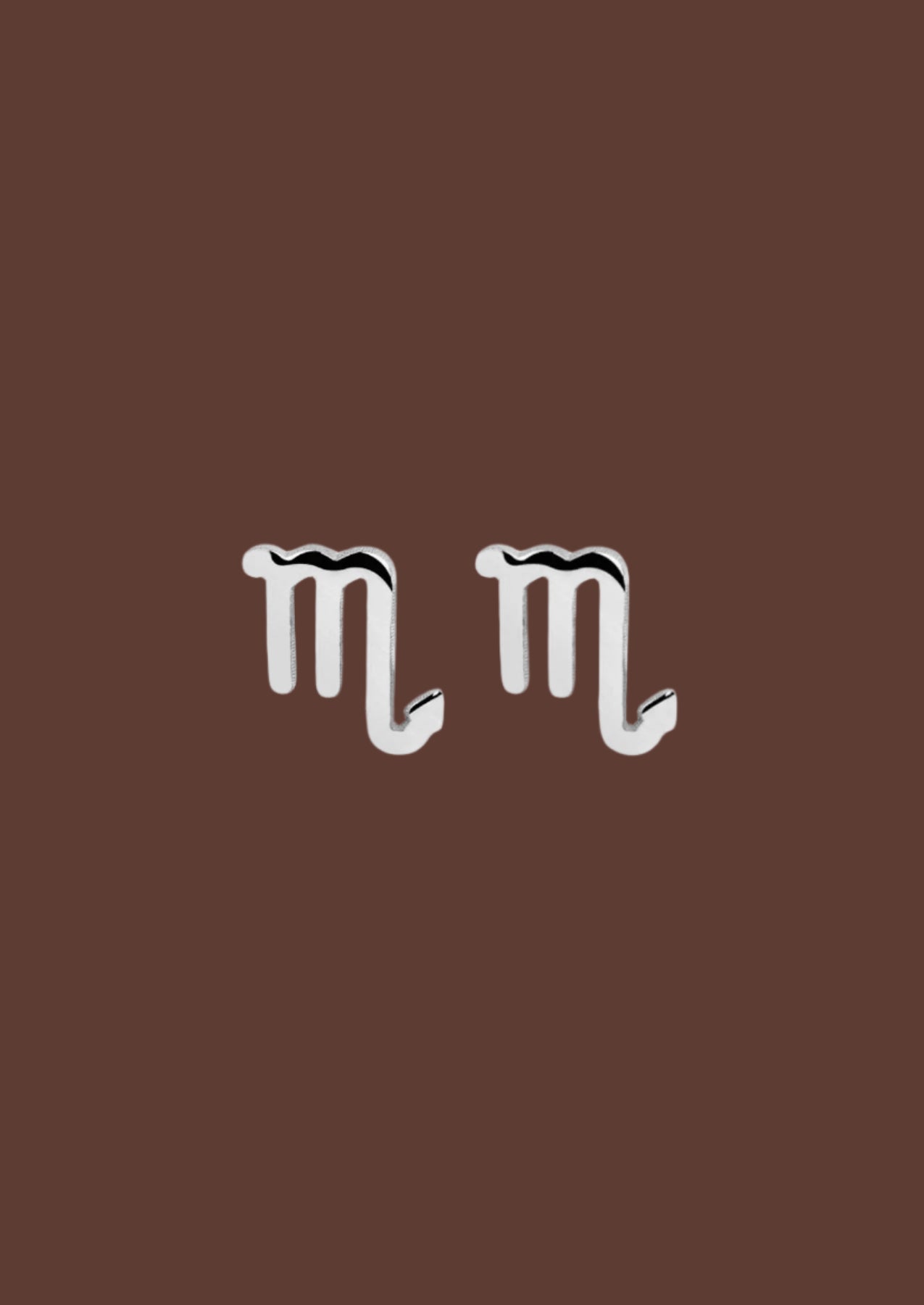 The Zodiac Silver Stud Earrings - Molten Store
