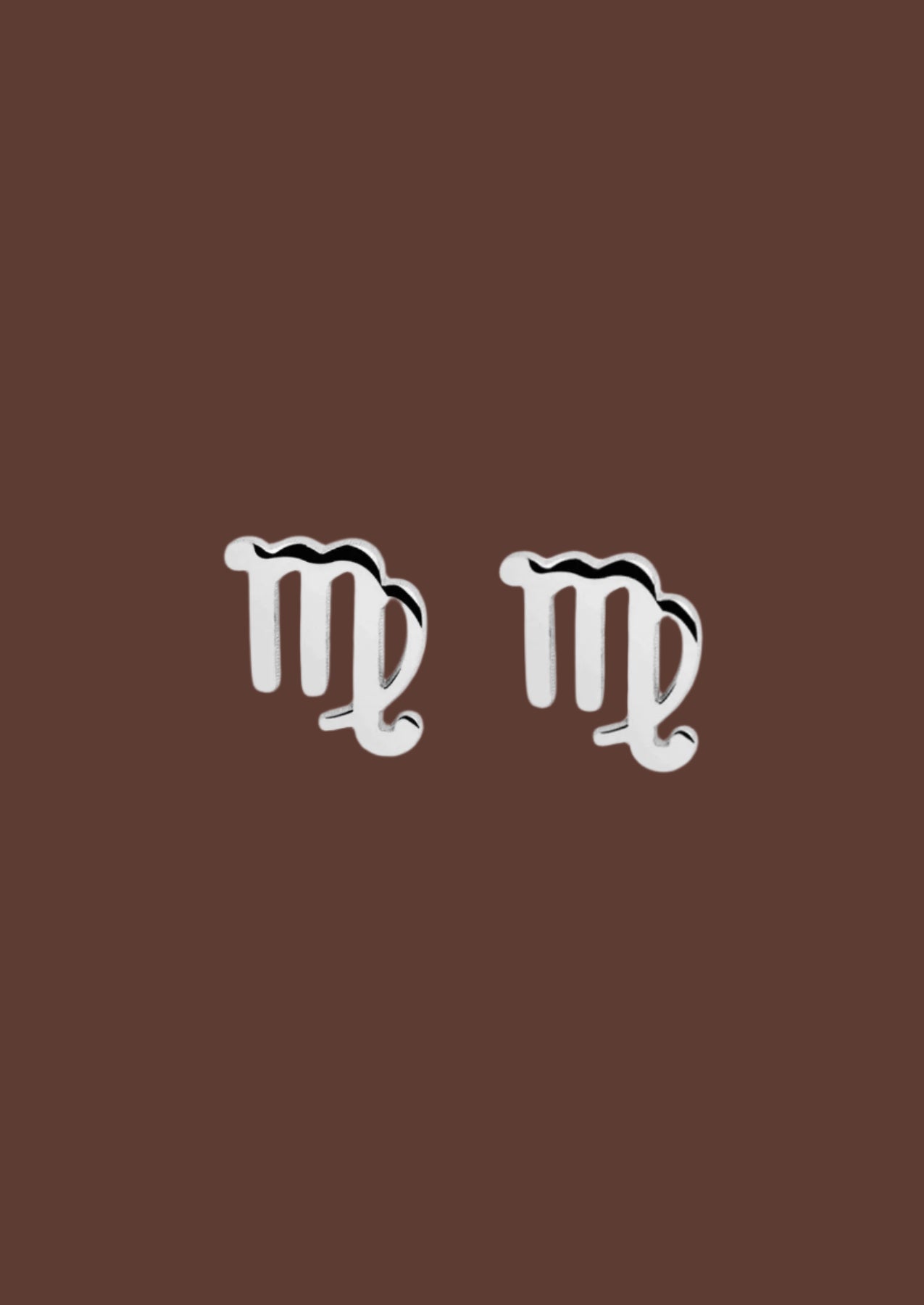 The Zodiac Silver Stud Earrings - Molten Store