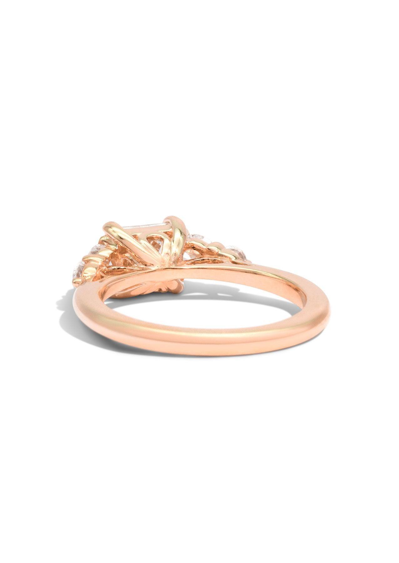 The Vera Rose Gold Cultured Diamond Ring - Molten Store