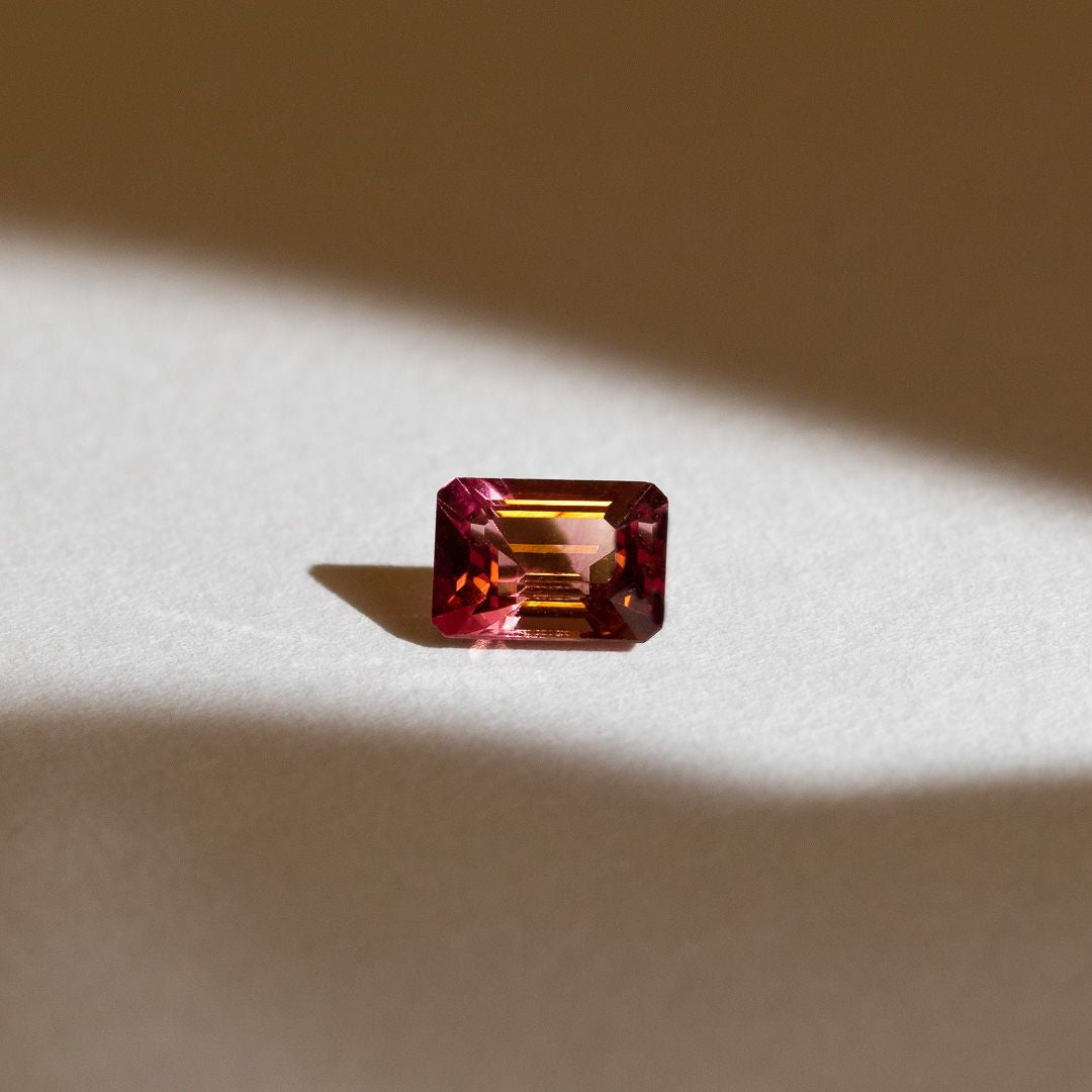 1.08ct Pink Emerald Cut Tourmaline - Molten Store