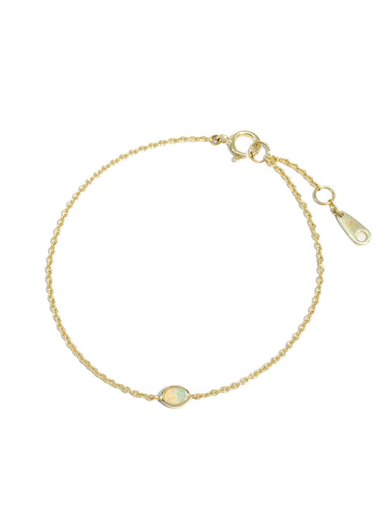 The Solid Gold Opal Lumin Bracelet