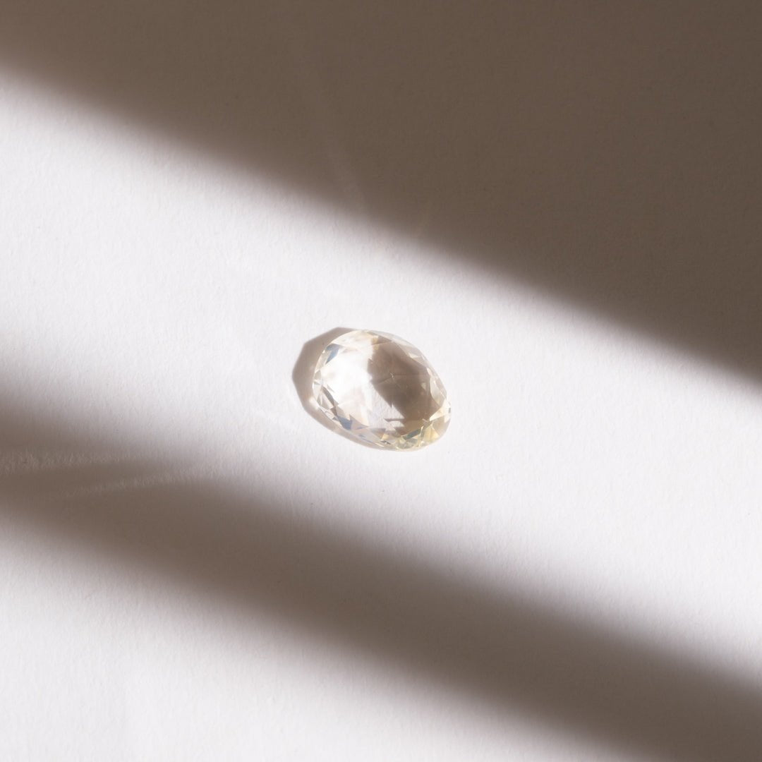 1.11ct White Rose Cut Sapphire - Molten Store