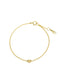 The Solid Gold Diamond Heart Bracelet