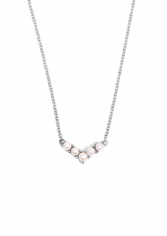 The Odette Pearl Silver Necklace - Molten Store