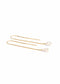 The Gold Pearl Sunlight Threader Earrings