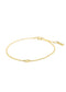 The Solid Gold Diamond Heart Bracelet