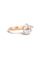 The Florence Rose Gold Cultured Diamond Ring